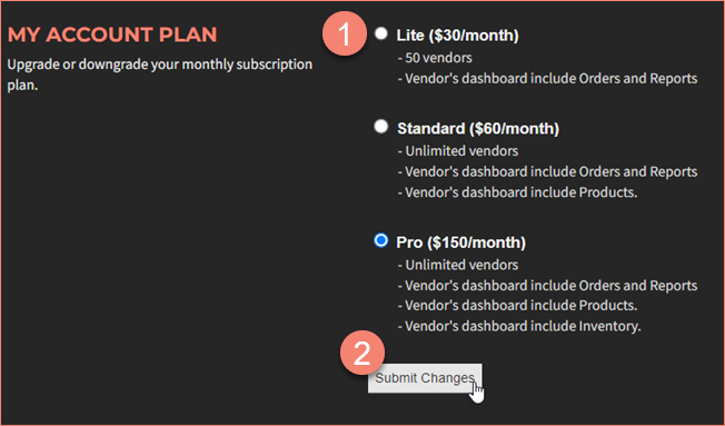 My Account Plan section