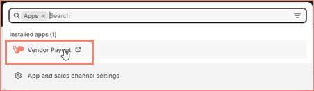 Select VendorPayout from Apps