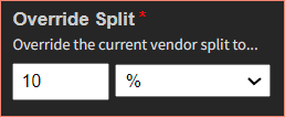 Artist split percentage